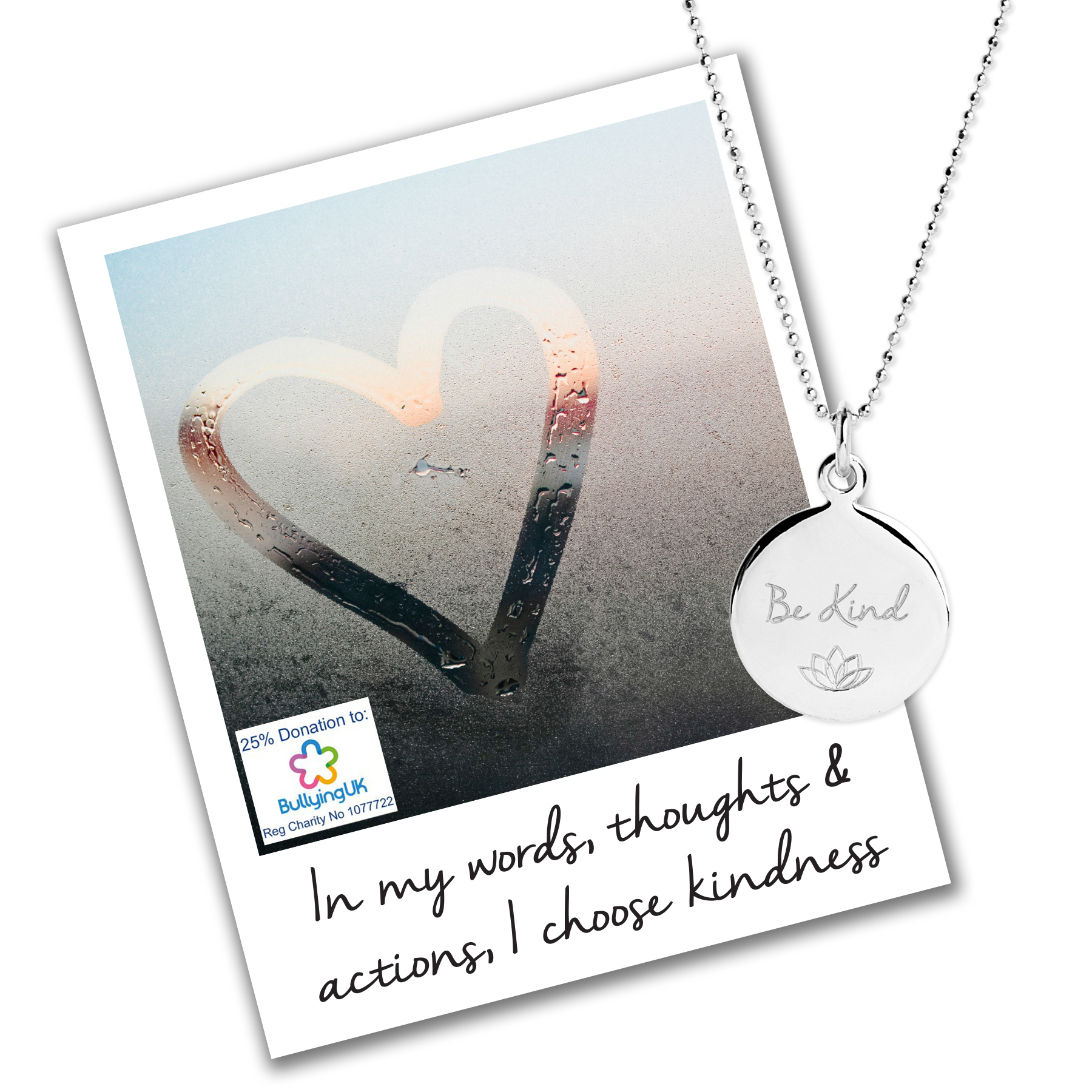 Be Kind Necklace - Bullying UK Charity