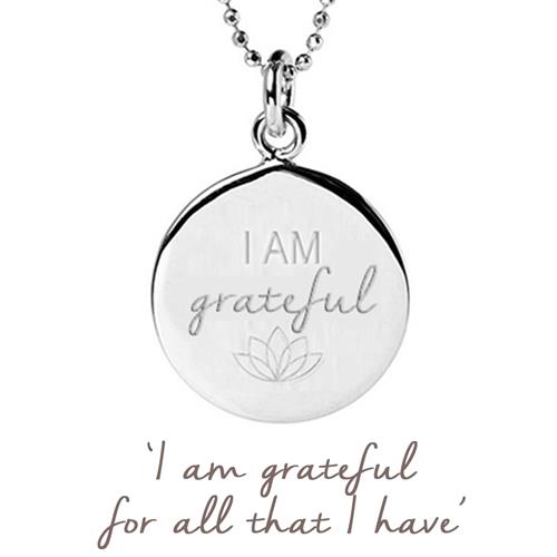 Buy Gratitude Necklace | Sterling Silver