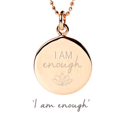 Buy I Am Enough Necklace | Sterling Silver, Gold & Rose Gold
