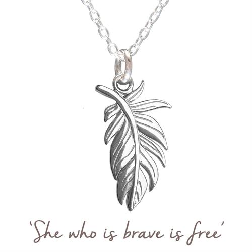 Buy Plume Feather Necklace | Sterling Silver 