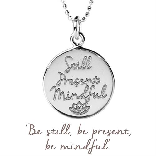 Buy Still, Present, Mindful Necklace | Sterling Silver, Gold & Rose Gold