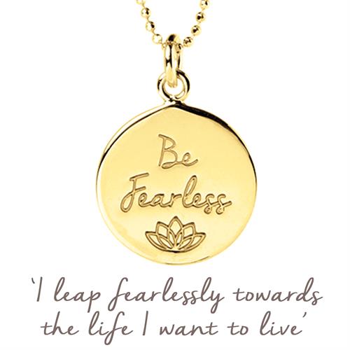 Buy Be Fearless Necklace | Gold & Rose Gold