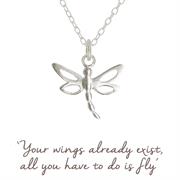 Sterling Silver Dragonfly Necklace