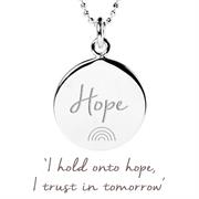 Sterling Silver NHS Charities Rainbow of Hope Pendant Necklace