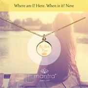 Be here now mindful necklace