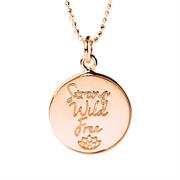 Gold Strong Wild Free Affirmation Necklace - Christmas Gifts for her