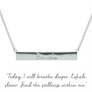 Sterling Silver Breathe Necklace