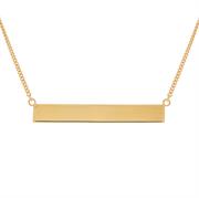 Buy Personalised MyMantra Bar Necklace | Sterling Silver, Gold & Rose Gold