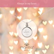 personalised sterling silver Love pendant necklace