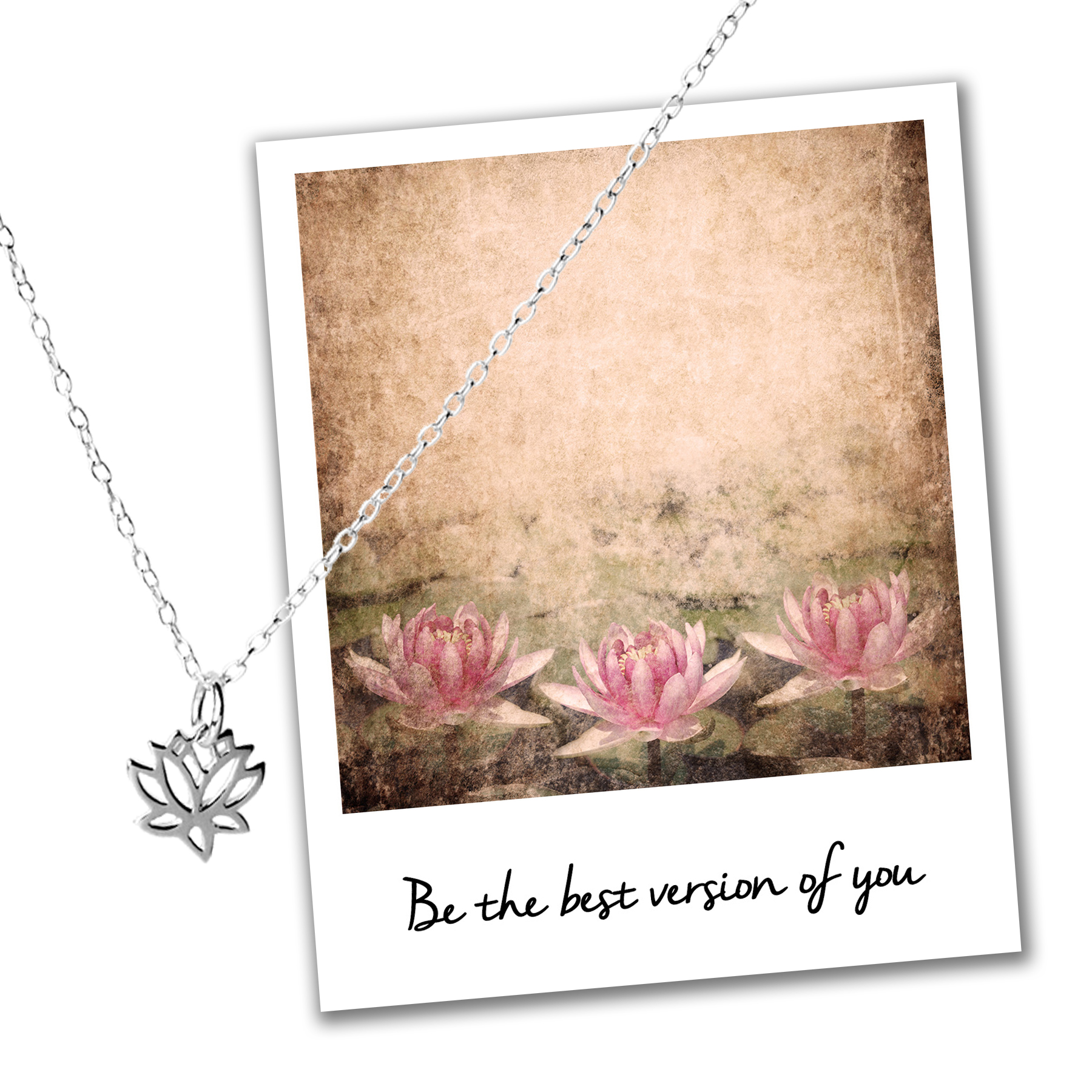 Sterling Silver Lotus Necklace Mindfulness Jewelry Jewellery Competition