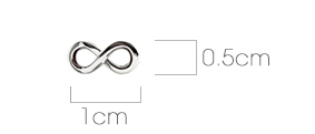 infinity earring dimensions