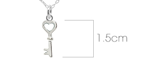 key necklace dimensions