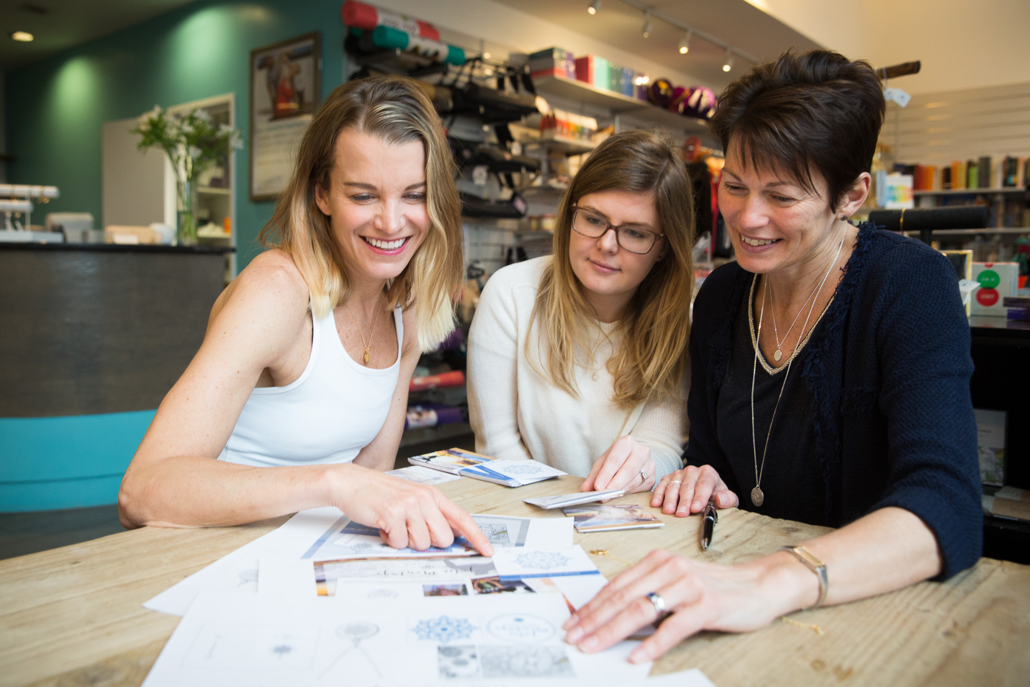 Julie Montagu with Team Mantra Jewellery