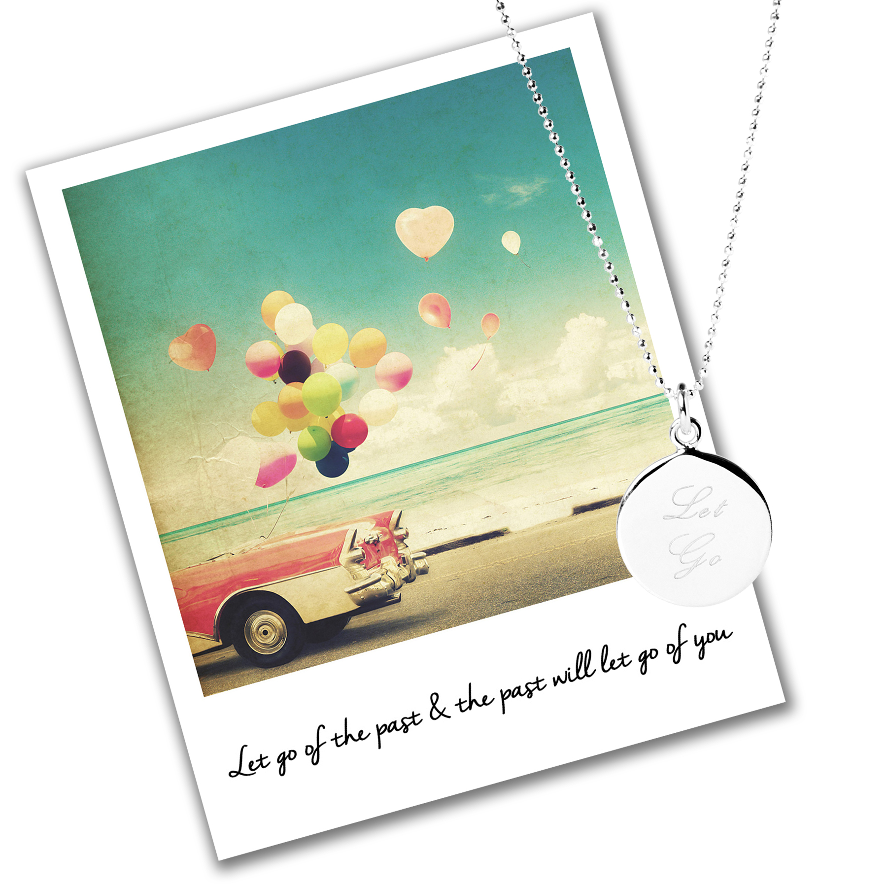 let go of the past and the past will let go of you mantra let go necklace mantra jewellery