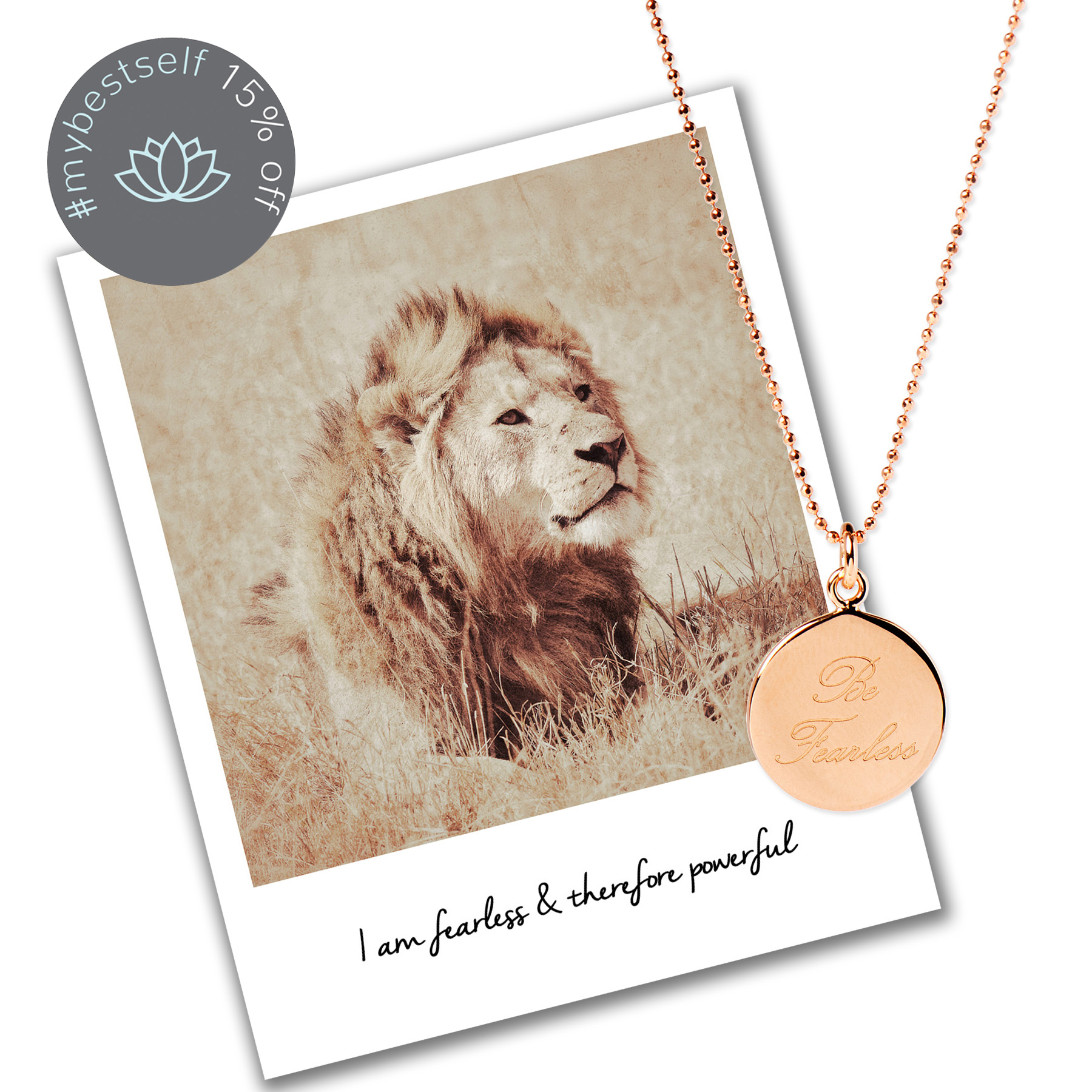 15% off Be Fearless Necklace