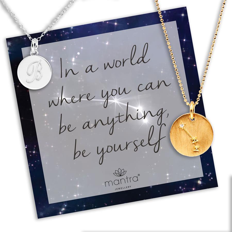 Initials & Zodiac Star Map Gift Set