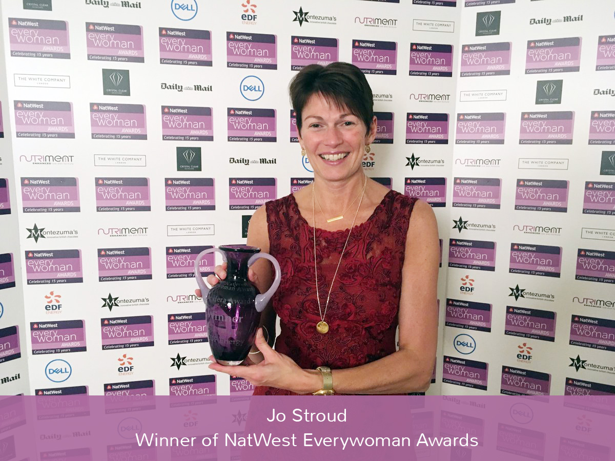 Jo Stroud - Winner of NatWest Everywoman Awards