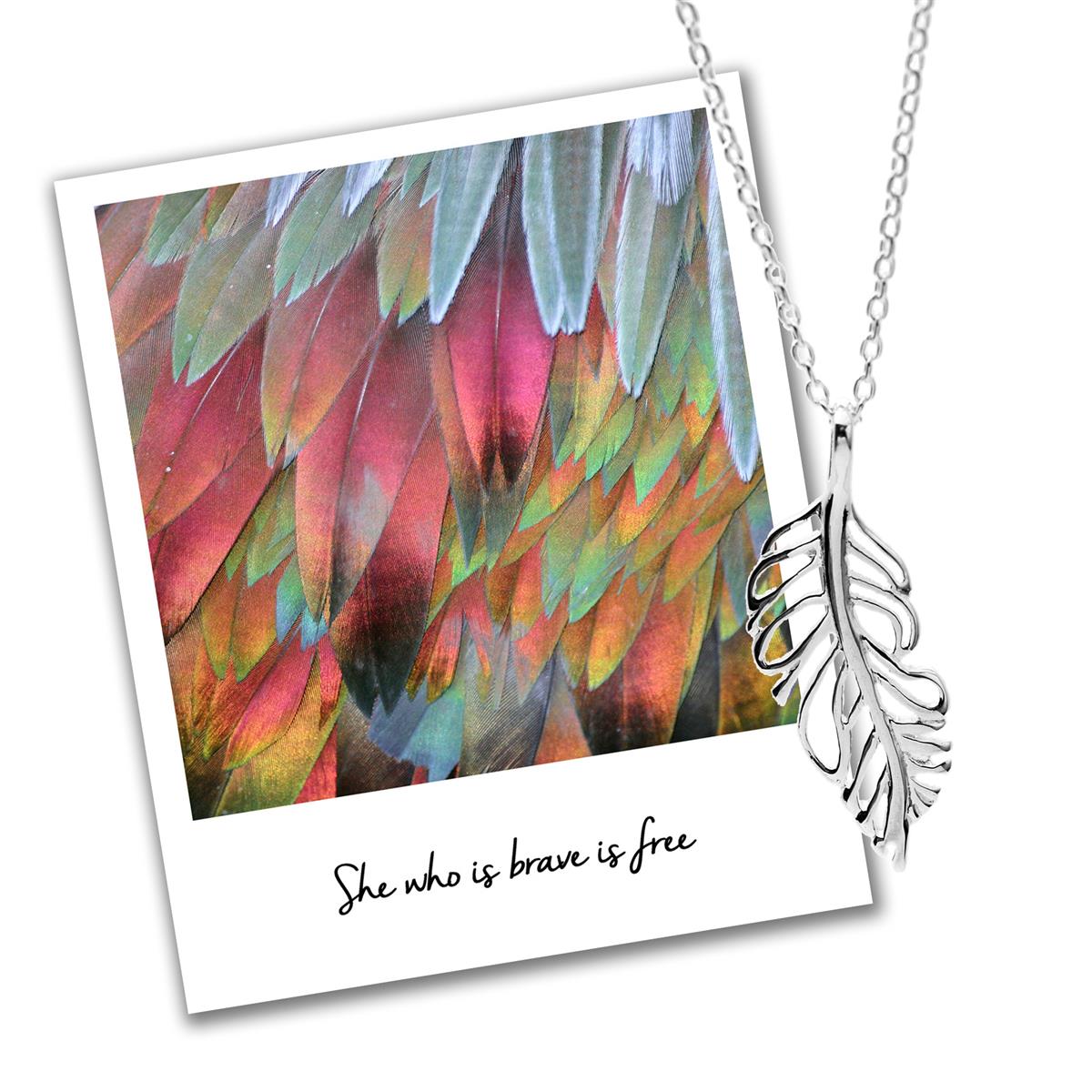 15 % off Plume Feather Necklace