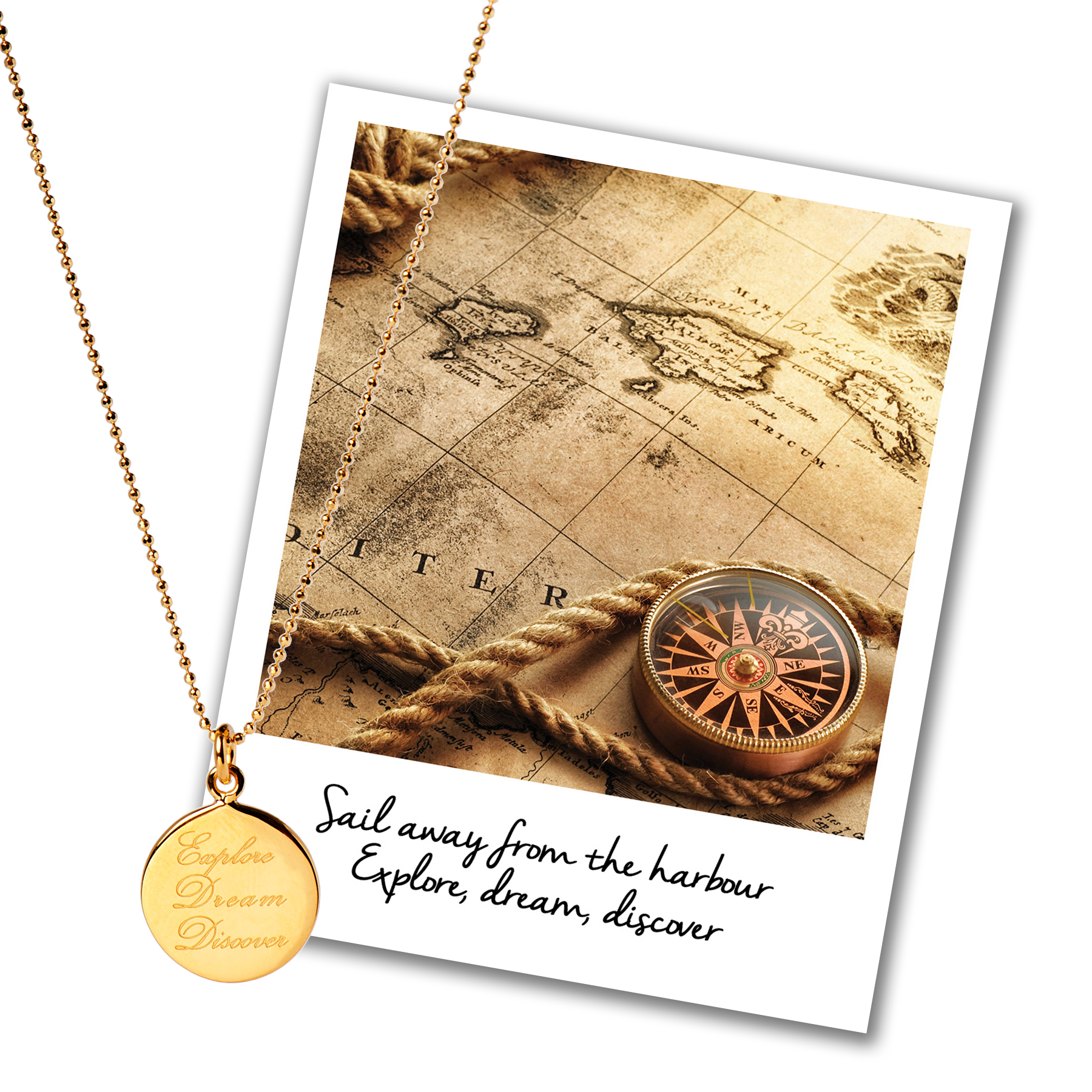 explore dream discover necklace mantra jewellery