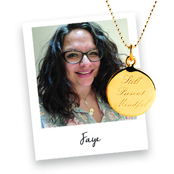 Faye's testimonial on Mantra Jewellery