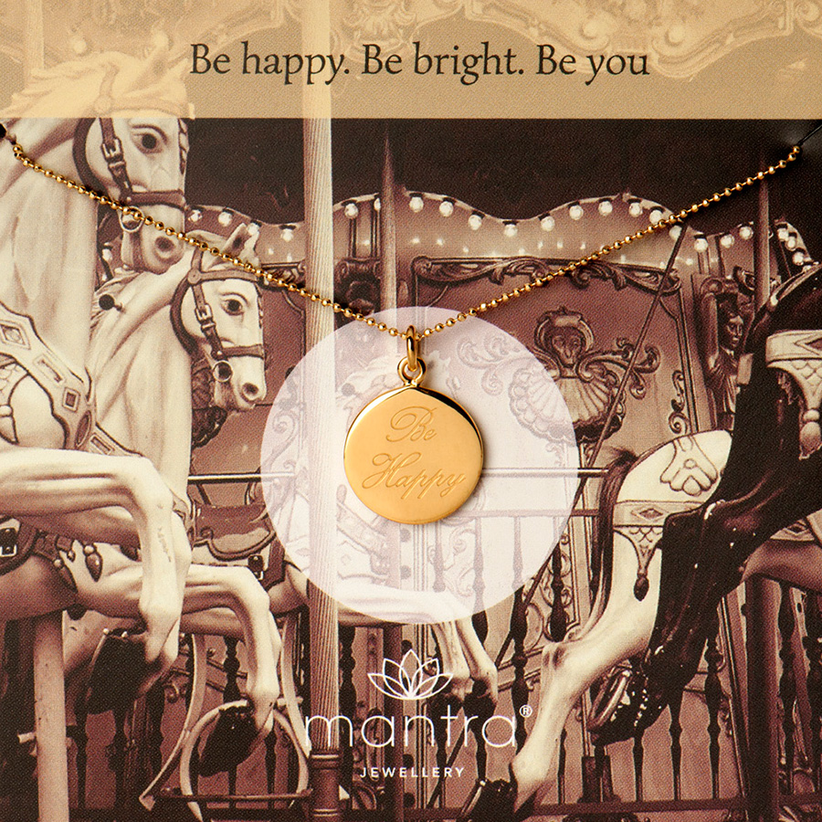 be happy necklace