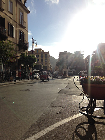 Sorrento square in spring