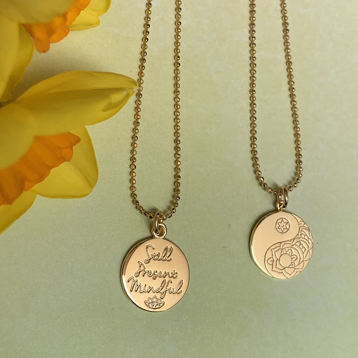 Rose Gold Mantra Necklaces