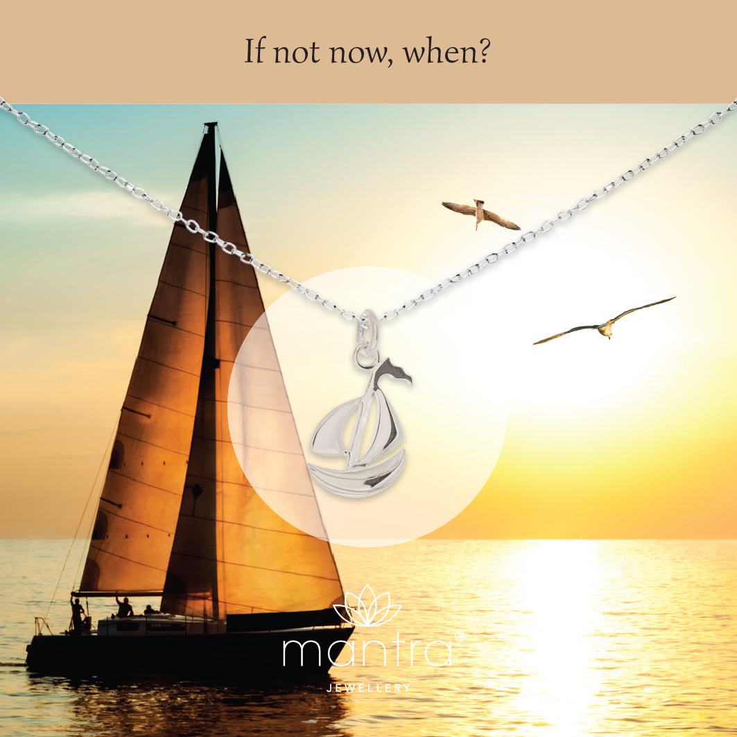 Sterling Silver Sailing Boat Necklace