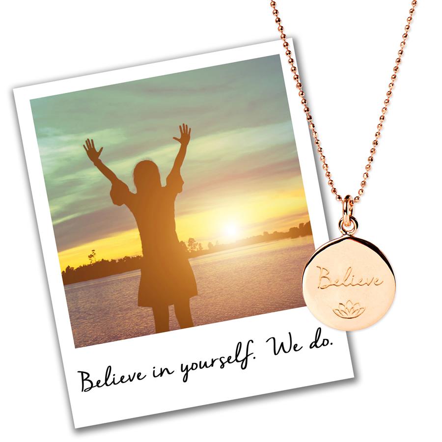 Sterling Silver Believe Necklace