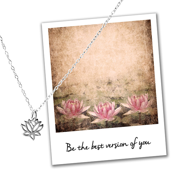 mantra jewellery lotus necklace