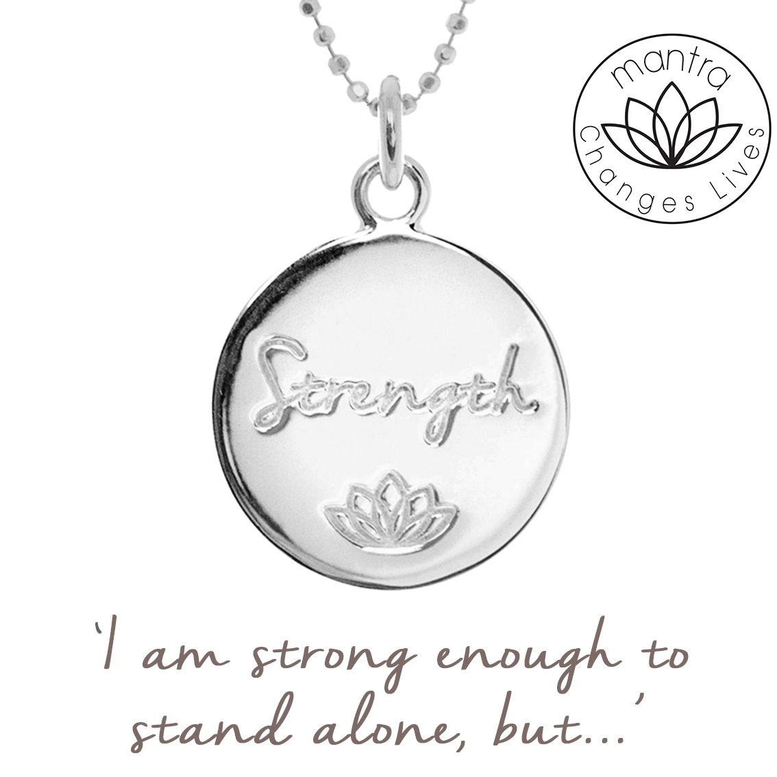Silver Mind Charity Necklace