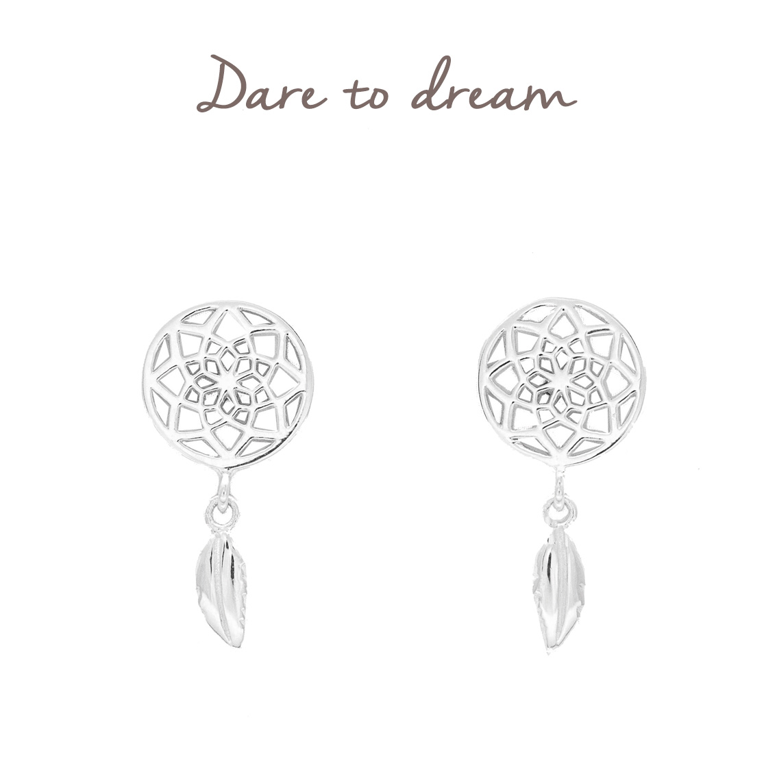 Silver Dreamcatcher Earrings