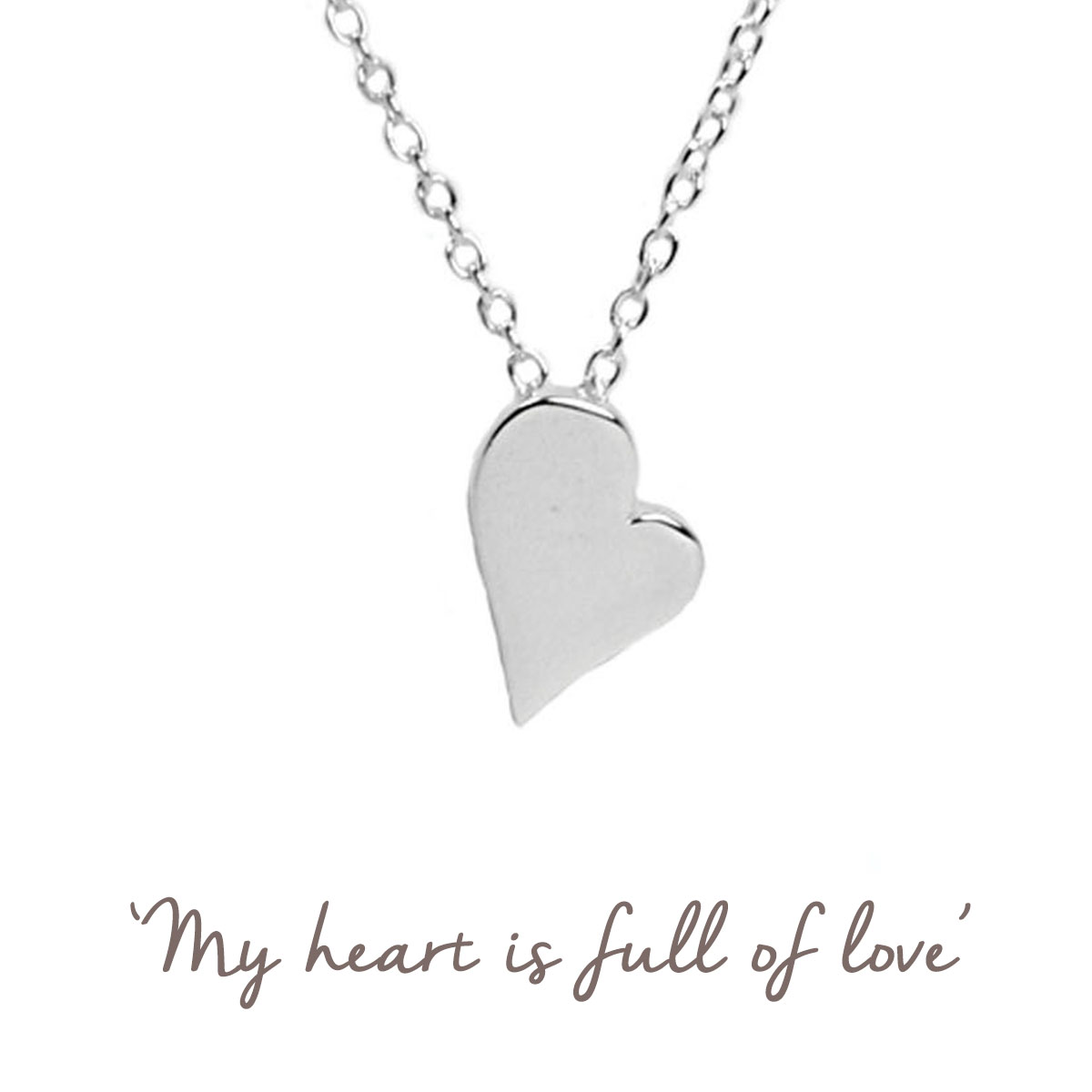 Silver Mini Heart Necklace