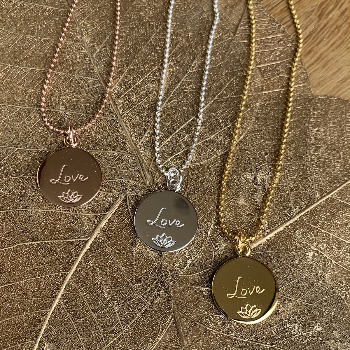 Sterling Silver Love Necklace Sterling Silver Love Necklace