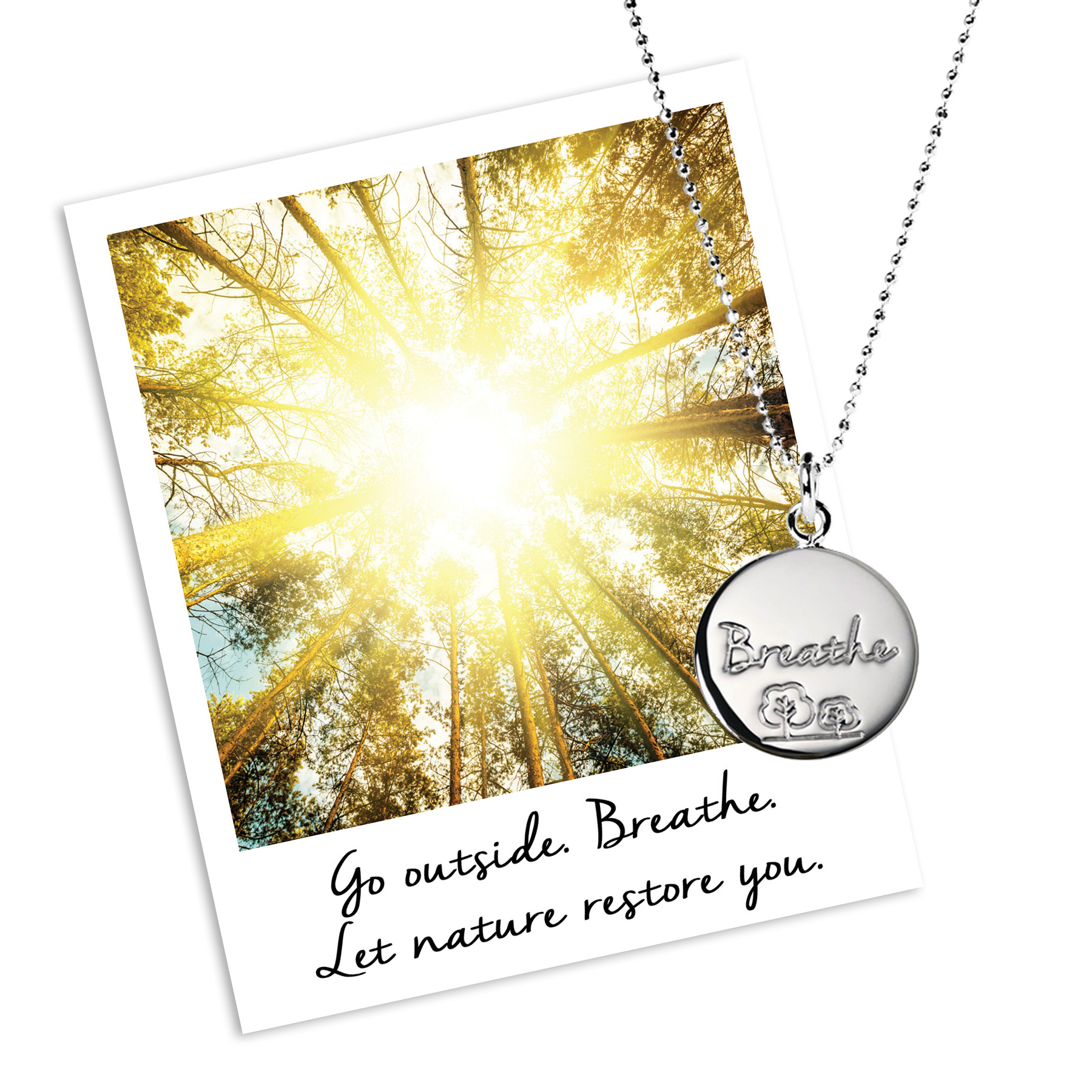 trees for cities Charity Breathe necklace