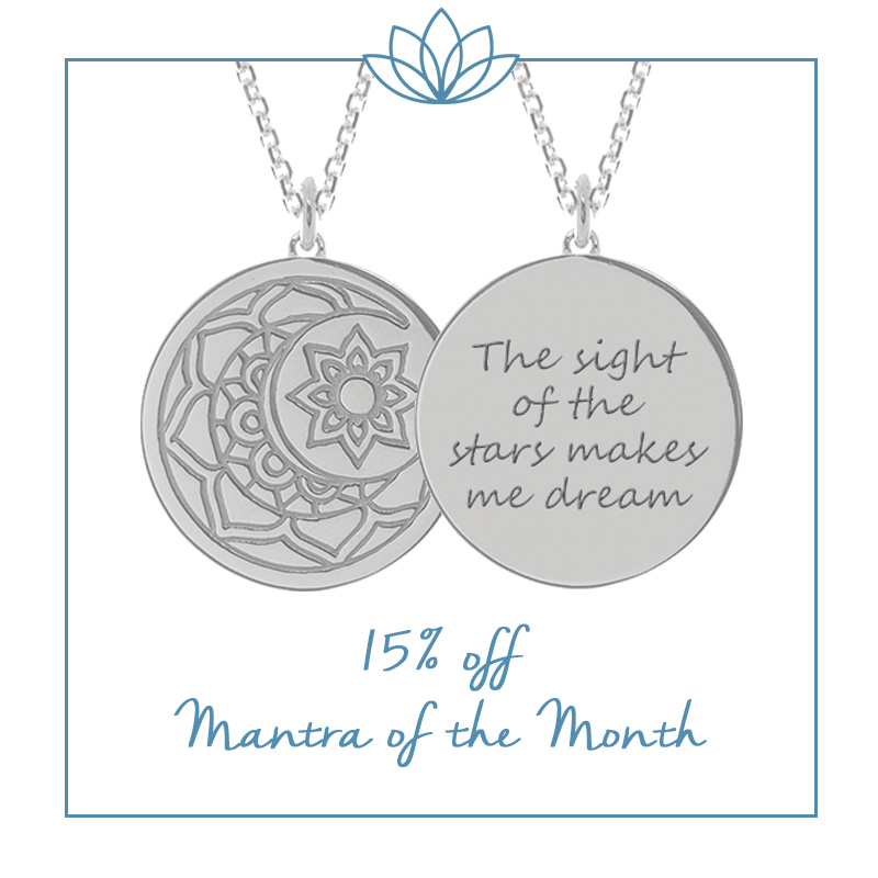15% off our Moon and Sun myMantra necklace