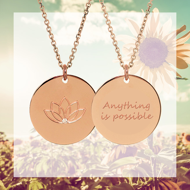 15% off personalised myMantra necklace