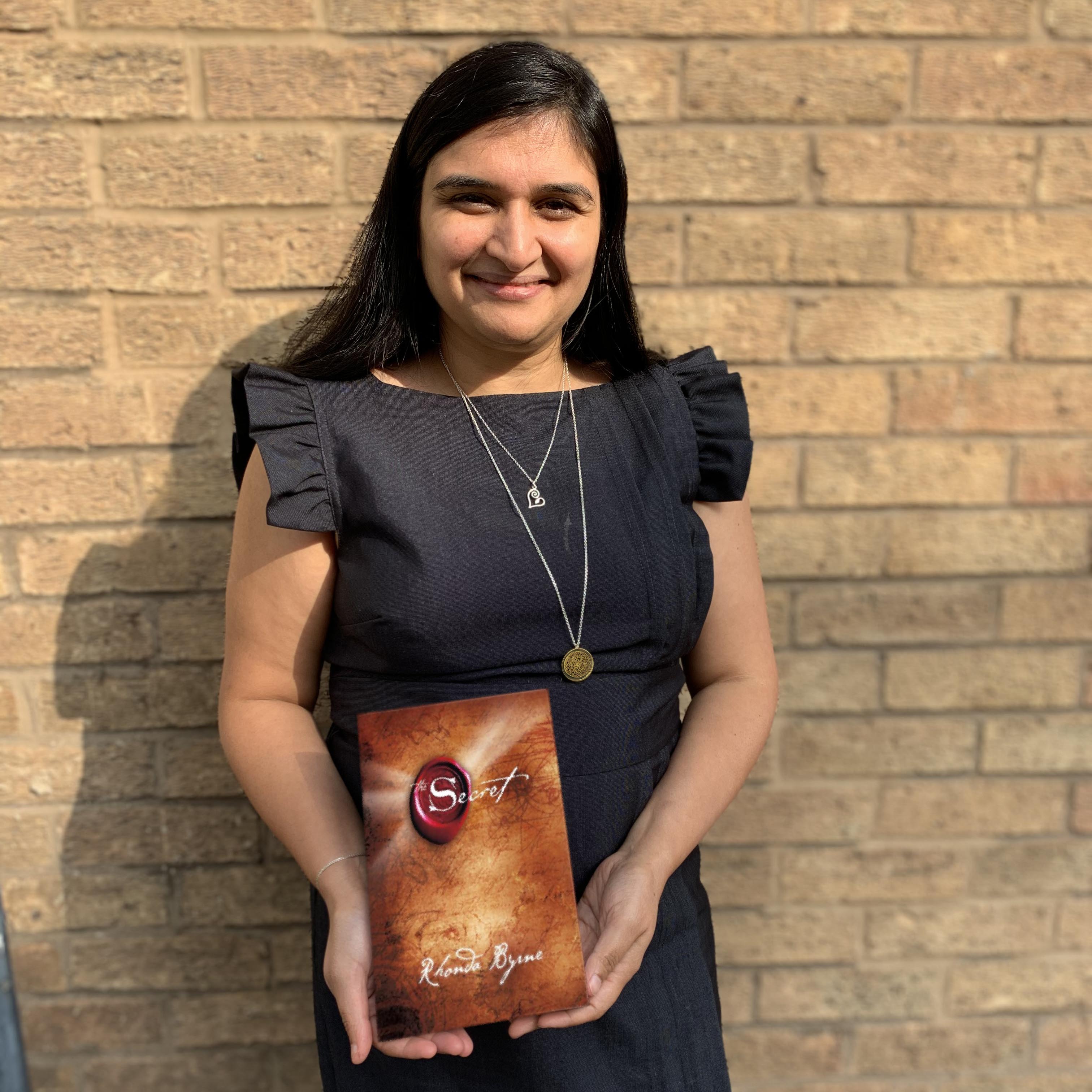 Pallavi Prasad with The Secret by Rhonda Byrne