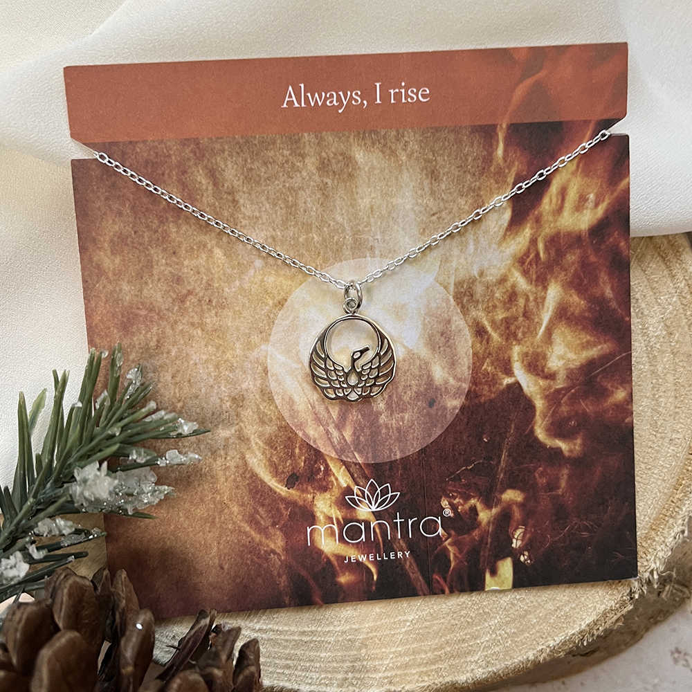 Dower & Hall Men's Phoenix Talisman Pendant Necklace, Silver at John Lewis  & Partners