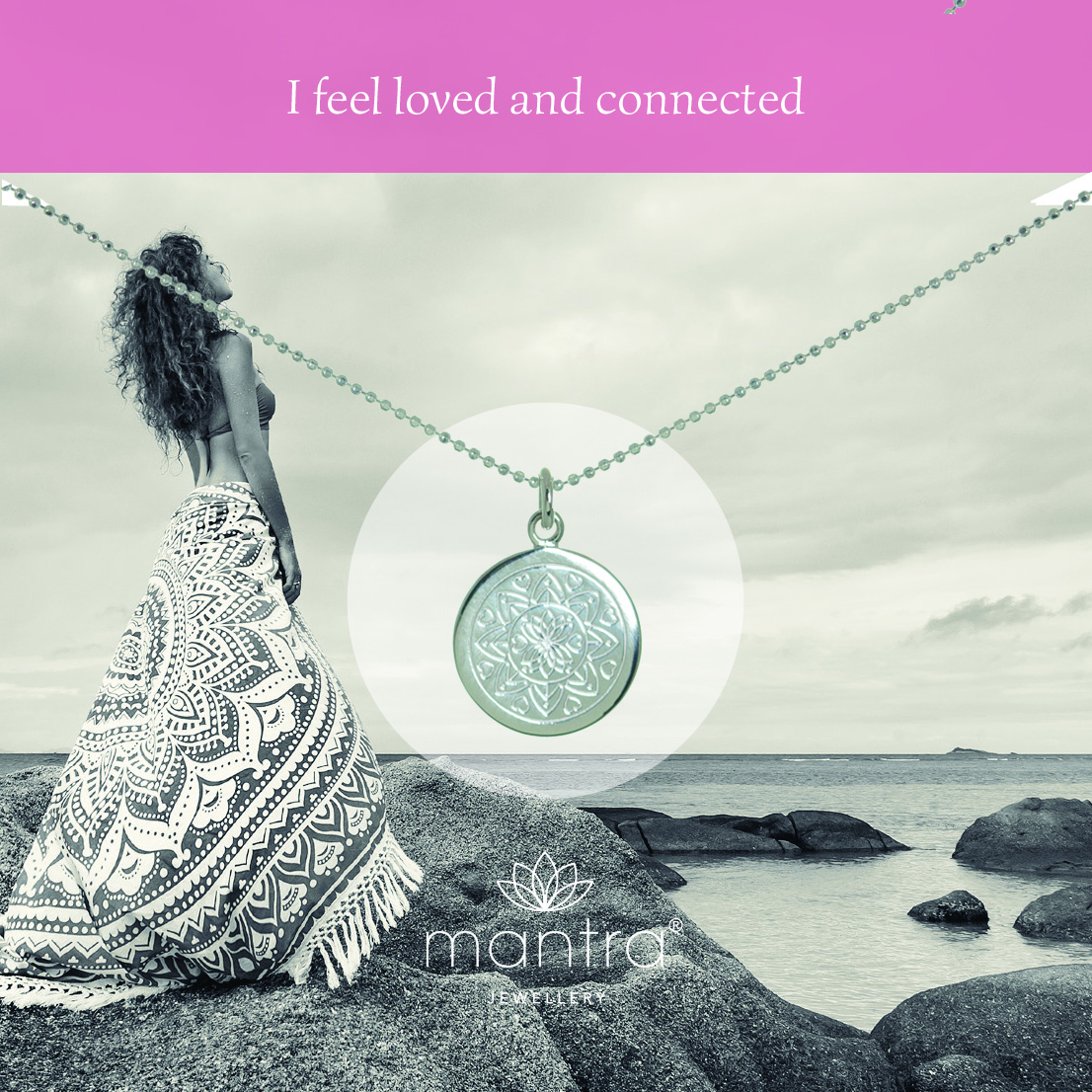 Love Mandala Valentines Necklace Love Mandala Valentines Necklace