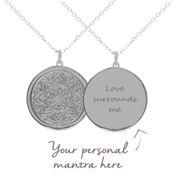 Personalised Mandala Valentines Necklace Gift Personalised Mandala Valentines Necklace Gift