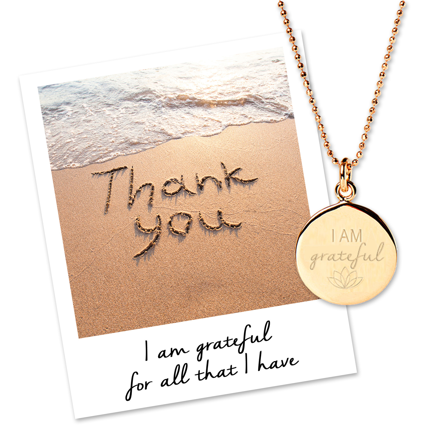 mantra gratitude necklace