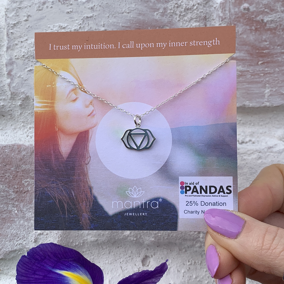 mantra PANDAS charity necklace