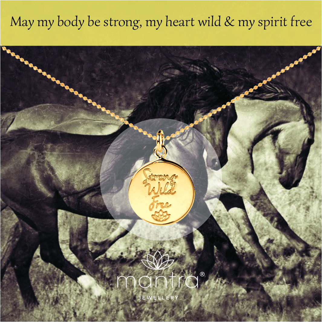 mantra strong wild free necklace