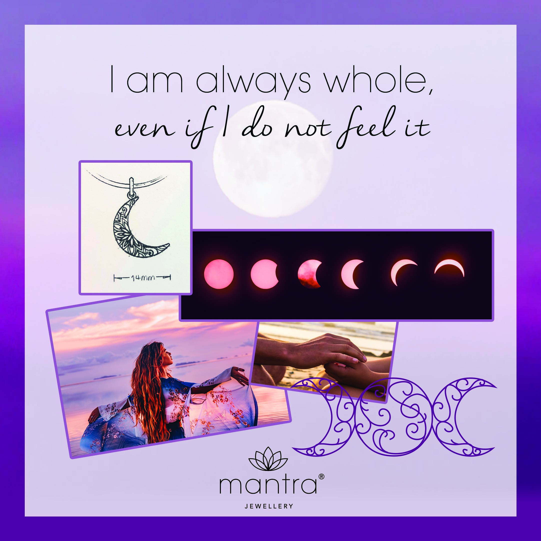 Mantra Moon necklace Mood Board