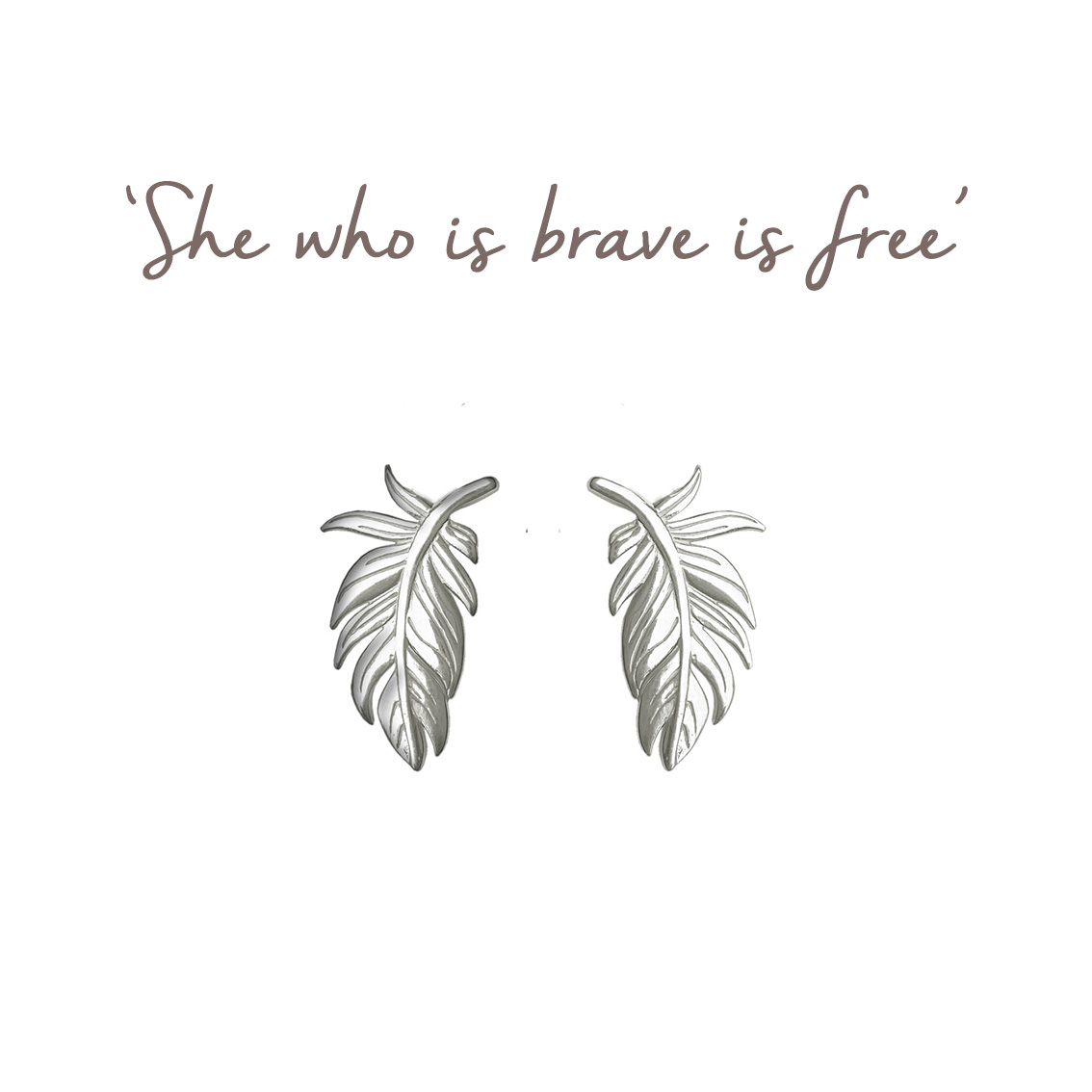 Plume Feather Earrings