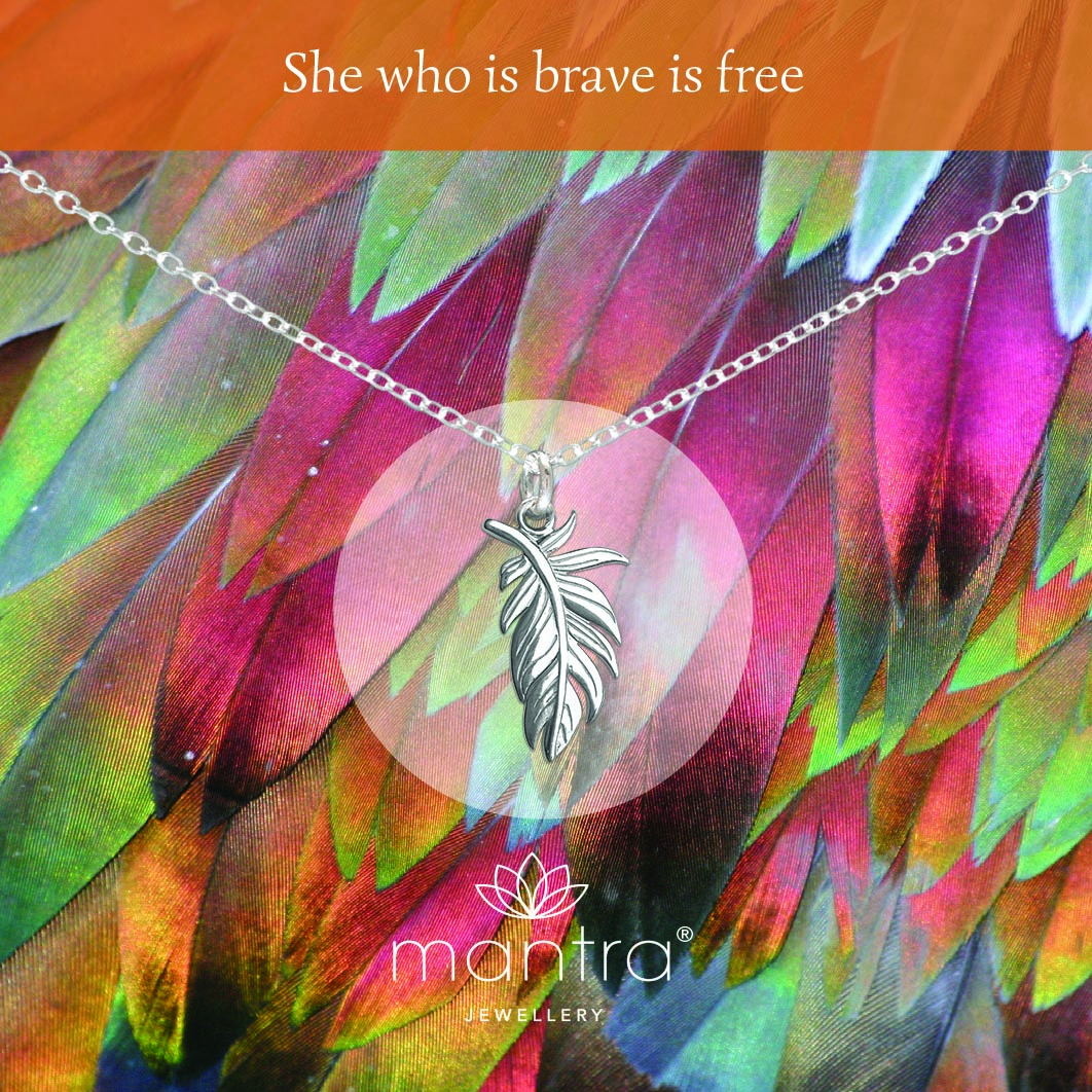 plume feather necklace