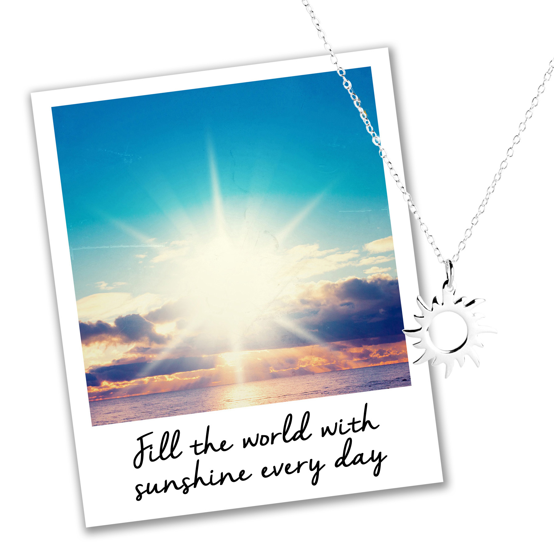 Mantra Sun Necklace