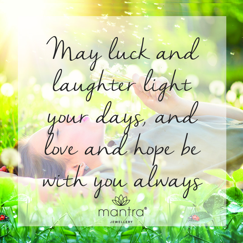 Luck and laughter quote affirmation