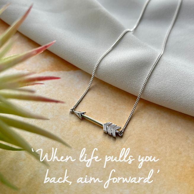 Mantra Arrow Necklace